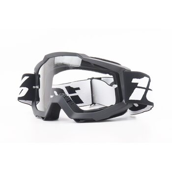 Окуляри кросові/ендуро/АТV, чорні (прозоре скло)