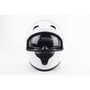 Шолом інтеграл, закритий (сертифікація DOT)+відкидні окуляри BLD-M67 L (59-60см), БІЛИЙ глянець