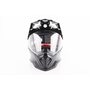 Шолом кросовий/ендуро/АТV зі склом BLD-819-7 М (57-58см), ЧОРНИЙ глянець