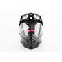Шолом кросовий/ендуро/АТV зі склом BLD-819-7 L (59-60см), ЧОРНИЙ глянець