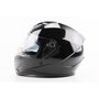 Шлем интеграл, закрытый (сертификация DOT)+откидные очки BLD-M67 L (59-60см), ЧЕРНЫЙ глянец