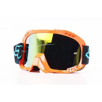 Очки кроссовые/эндуро/АТV, оранжевые (зеркальное желтое стекло)