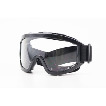 Окуляри кросові/ендуро/АТV, чорні (прозоре скло), YT-73832