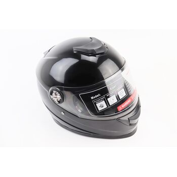 Шлем интеграл, закрытый BLD-М65 S (55-56см), ЧЁРНЫЙ глянец