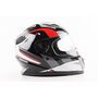 Шлем интеграл, закрытый BLD-M62 М (57-58см), ЧЕРНЫЙ/БЕЛО-КРАСНЫЙ