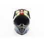 Шлем кроссовый/эндуро/АТV со стеклом BLD-819-7 L (59-60см), ЧЕРНЫЙ/ЖЕЛТО-Оранжевый