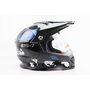 Шлем кроссовый/эндуро/АТV со стеклом BLD-819-7 М (57-58см), ЧЕРНЫЙ/СЕРО-СИНИЙ