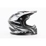 Шлем кроссовый/эндуро/АТV BLD-819-7 L (59-60см), ЧЕРНО-БЕЛЫЙ