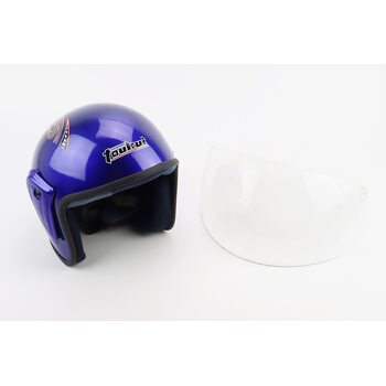 Шлем открытый HK-215, СИНИЙ (незначительные отличия рисунков, возможны дефекты покраски)