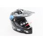 Шолом кросовий/ендуро/АТV зі склом BLD-819-7 L (59-60см), ЧОРНИЙ/СІРО-СИНІЙ