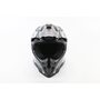 Шлем кроссовый/эндуро/АТV BLD-819-7 М (57-58см), ЧЁРНЫЙ глянец с бело-серым рисунком