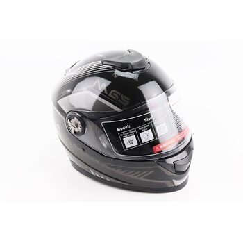 Шолом інтеграл, закритий BLD-М65 М (57-58см), ЧОРНО-СІРИЙ