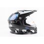 Шлем кроссовый/эндуро/АТV со стеклом BLD-819-7 L (59-60см), ЧЕРНЫЙ/СЕРО-СИНИЙ