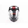 Шлем кроссовый/эндуро/АТV со стеклом BLD-819-7 М (57-58см), ЧЕРНЫЙ/СЕРО-КРАСНЫЙ