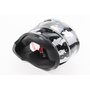 Шлем кроссовый/эндуро/АТV со стеклом BLD-819-7 L (59-60см), ЧЕРНЫЙ/СЕРО-СИНИЙ