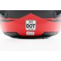 Шлем интеграл, закрытый (сертификация DOT)+откидные очки BLD-М61 M (57-58см), ЧЕРНО-КРАСНЫЙ (флуоресцентный)