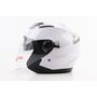Шлем открытый+откидные очки BLD-708 М (57-58см), БЕЛЫЙ глянец