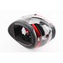 Шлем интеграл, закрытый (сертификация DOT)+откидные очки BLD-M67 L (59-60см), ЧЕРНЫЙ/КРАСНО-СЕРЫЙ