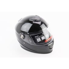 Шлем интеграл, закрытый BLD-М65 L (59-60см), ЧЁРНЫЙ глянец