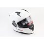 Шлем интеграл, закрытый (сертификация DOT)+откидные очки BLD-M67 М (57-58см), БЕЛЫЙ глянец