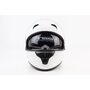Шолом інтеграл, закритий (сертифікація DOT)+відкидні окуляри BLD-M67 М (57-58см), БІЛИЙ глянець
