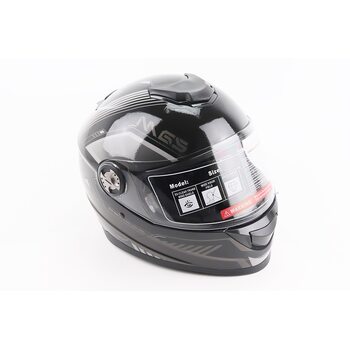 Шолом інтеграл, закритий BLD-М65 L (59-60см), ЧОРНО-СІРИЙ