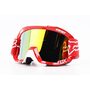 Очки кроссовые/эндуро/АТV, красные (зеркальное желтое стекло)