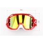 Очки кроссовые/эндуро/АТV, красные (зеркальное желтое стекло)