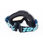 Окуляри кросові/ендуро/АТV, чорні (дзеркальне блакитне скло)