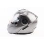 Шолом модуляр, закритий з відкидним підборіддям+відкидні окуляри BLD-159 S (55-56см), СІРИЙ глянець
