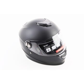 Шлем интеграл, закрытый BLD-М65 L (59-60см), ЧЁРНЫЙ матовый