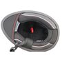 Шлем интеграл, закрытый (сертификация DOT)+откидные очки BLD-M67 М (57-58см), ЧЕРНЫЙ глянец