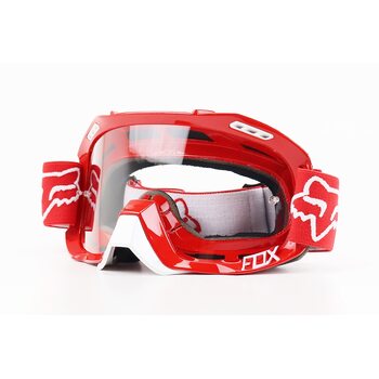 Очки кроссовые/эндуро/АТV, красные (прозрачное стекло)