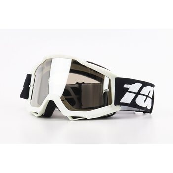 Очки кроссовые/эндуро/АТV, белые (затемненное стекло)