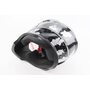 Шлем кроссовый/эндуро/АТV со стеклом BLD-819-7 S (55-56см), ЧЕРНЫЙ/СЕРО-СИНИЙ