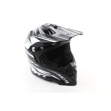 Шолом кросовий/ендуро/АТV BLD-819-7 S (55-56см), ЧОРНО-БІЛИЙ