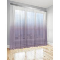 Тюль Di&Di Градиент Батист прозрачный 700х290 переход от Сиреневого в Белый (ROZ6400062798)