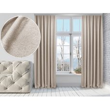 Комплект штор Di&Di Лен-Блекаут 150х255 2 шт Світло-бежевий (ROZ6400060764)