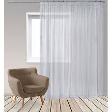 Тюль Di&Di Бест Вуаль 400х270 з обтяжувачем Сірий (ROZ6400061457)