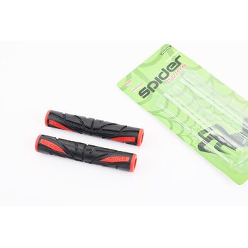 Грипсы - чехлы на рычаги тормозные РЕЗИНОВЫЕ к-кт 2шт, ЧЕРНО/КРАСНЫЕ