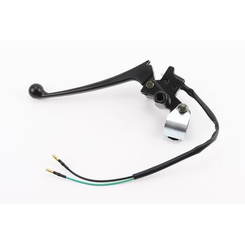 Рычаг руля левый (барабан. тормоз) с креплением в сборе, черный