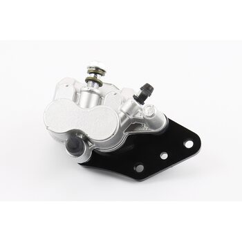 Тормозной суппорт задней системы (двухпоршневой)+колодки ТИП №5, серебристый