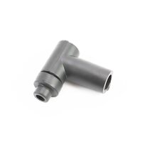 Ковпачок свічки "люлька" 90град ЧОРНИЙ "силікон" малий