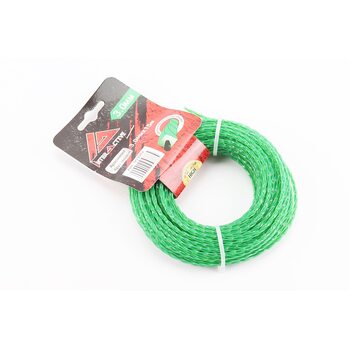 Струна косильная d-3,0mm, 15м "сверло", двухкомпонентная (разные цвета, возможна надпись 3,3mm)