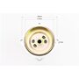Редуктор верхний D-28mm, 9T, L-108mm, разборной (разные цвета)