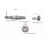 Вал редуктора нижнього + шестерня 2шт 7T, к-кт 3шт