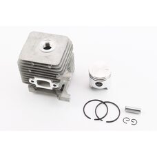 Циліндр к-кт (цпг) 34mm (палець 8mm) (без різьби під шпильки) Stihl FS-38/45/55, MM55, BT45