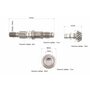 Вал редуктора нижнього + шестерня 2шт 9T, к-кт 3шт