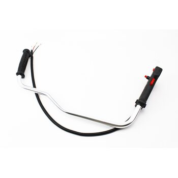 Ручка газа + трос (курок "широкий", з трубою, цільна)