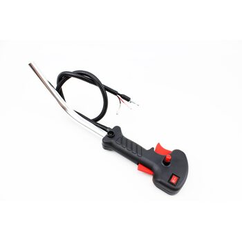 Ручка газа + трос Тип 1, (курок "широкий", з трубою)